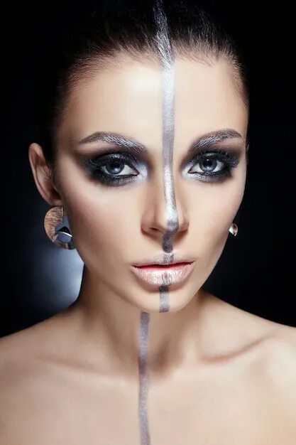 Bold colourful makeup - red orange beauty Makeup photography, Editorial makeup, 
