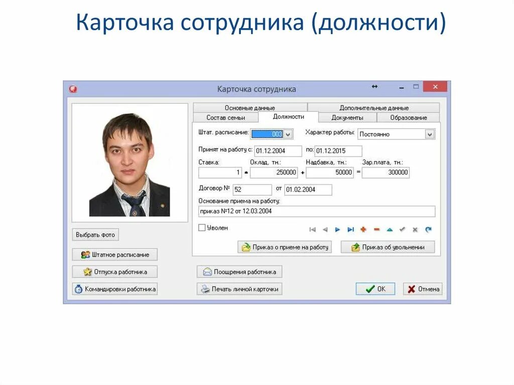 Программы для информации о человеке
