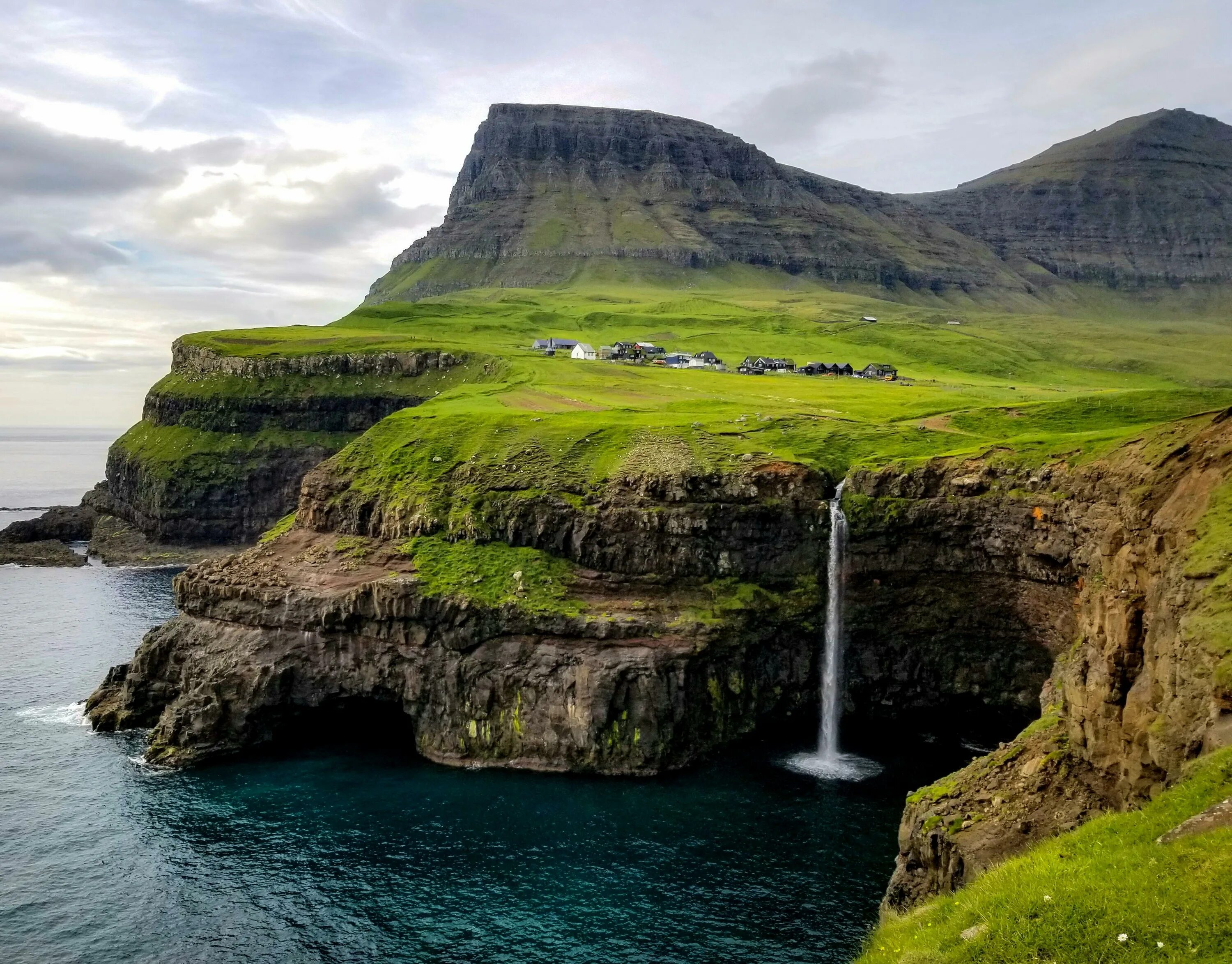 Which part of island of great. Фарерские острова озеро Сорвагсватн. Остров Эллидаэй Исландия. Гьогв Фарерские острова. Фарерские острова скалы.