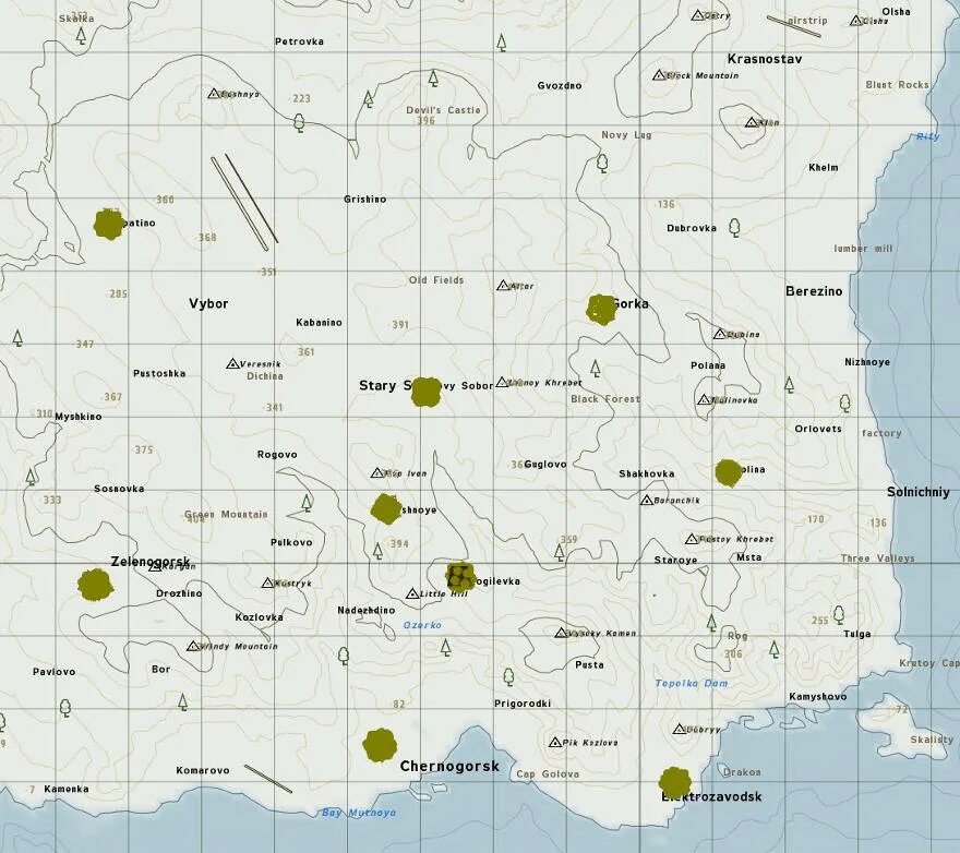 DAYZ замки на карте. Замки в дейз на карте. Берёзино DAYZ карта. Карта Черногорска DAYZ.