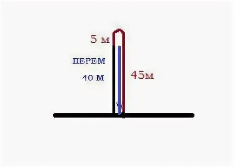 Стрелу пустили вертикально вверх