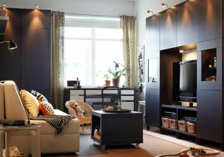 A warm and inviting living room in 2020 Cosy living room, Ikea living room, Smal