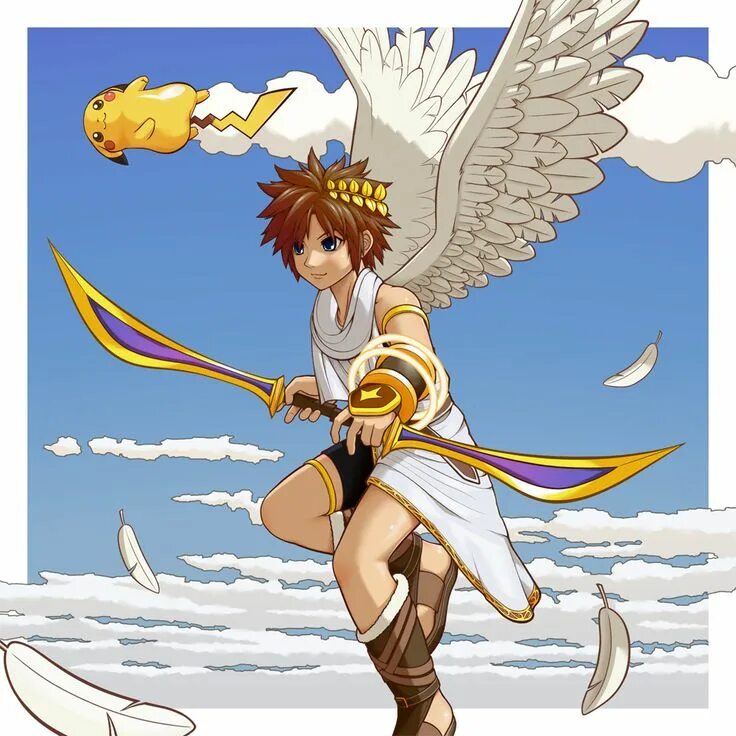 Kid icarus. Ангелочек пит КИД Икарус. Pit (Kid Icarus) фанфики.