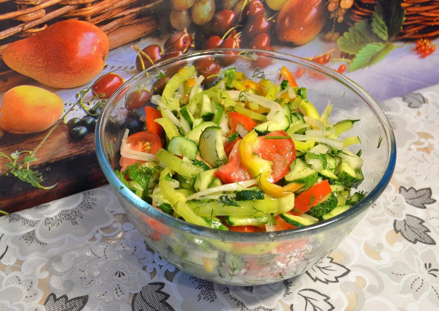 Рецепт вкусного свежего салата