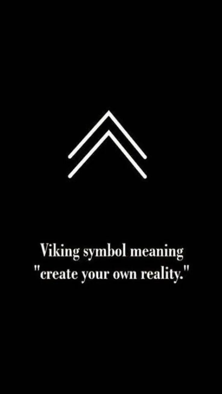 Your own reality. Татуировка мудрость. viking symbols create your reality.