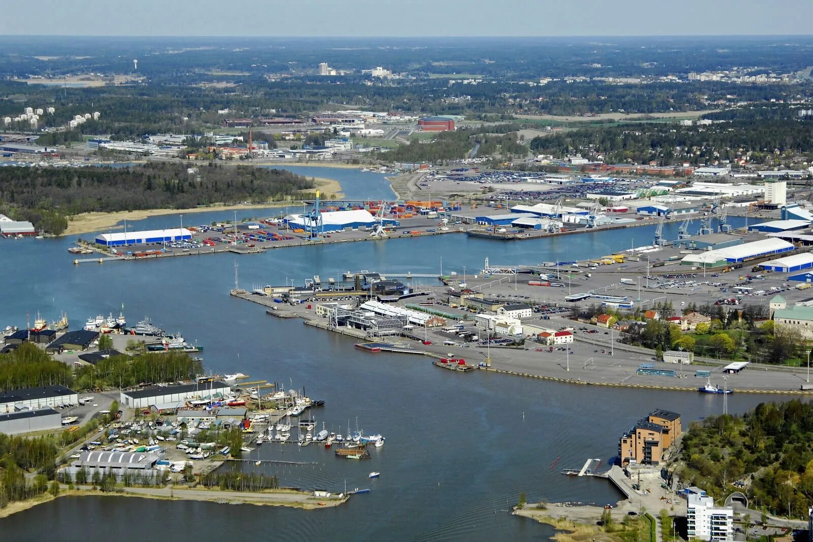 Порт Турку. Торговый порт в Финляндии. Abo Turku Finland 19 век.