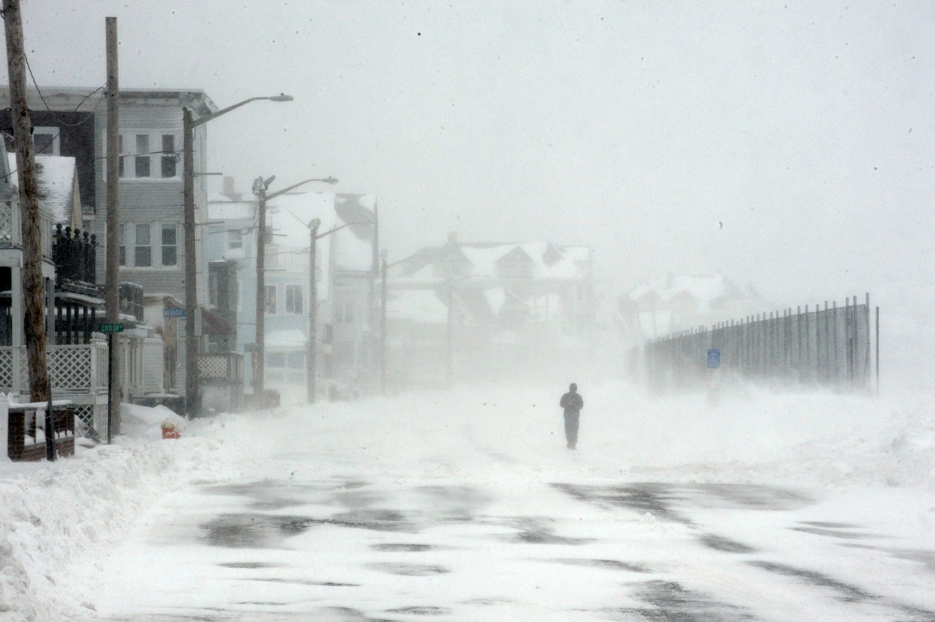 Зимний шторм. Blizzard Snowstorm. Массачусетс шторм. Площадь Снежная буря.