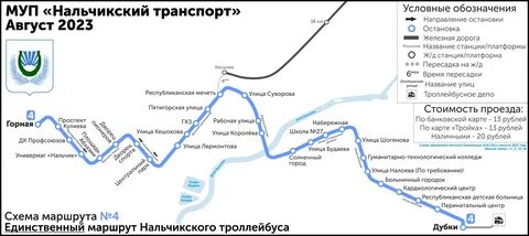 Маршрут 6 нальчик схема