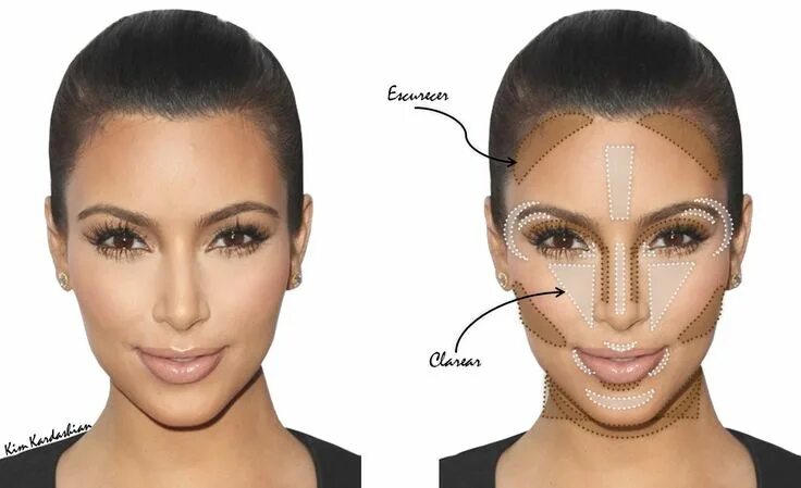 Pin by fatiha on Maquillage Face contouring, Face makeup tips, Makeup tips conto