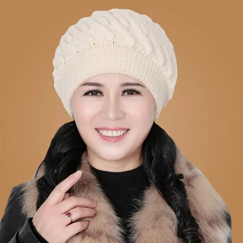 женская зимняя шапка для пожилых женщин