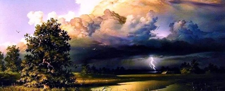 Прочитай стихотворение тютчева неохотно и несмело. Тютчев молния. пламень белый и летучий окаймил ее края. фёдор иванович тютчев неохотно и несмело иллюстрация. гроза картина русского художника.