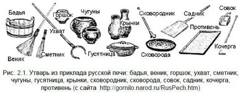 Нарисовать традиционные предметы