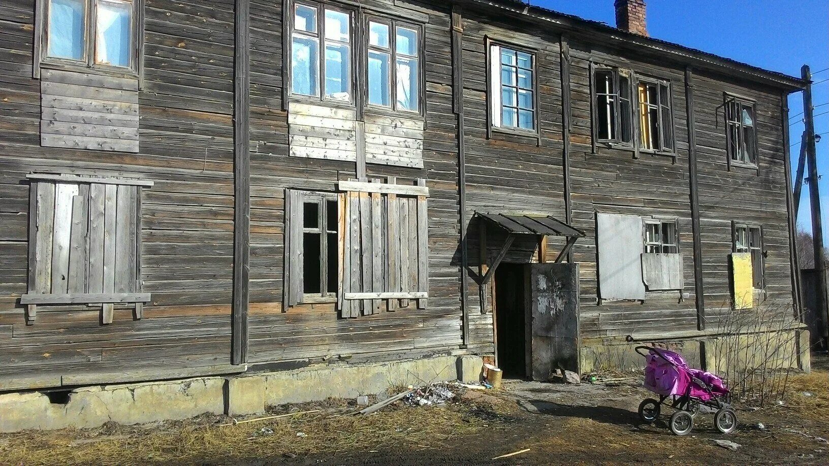 В бараке в отдаленном