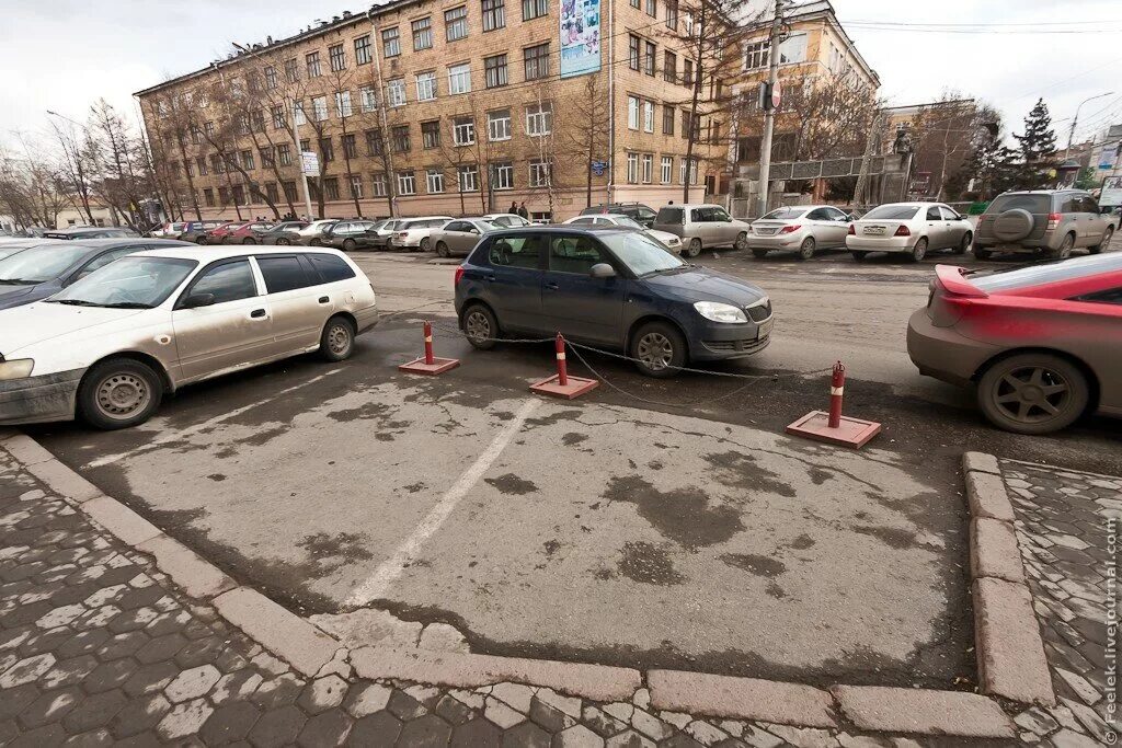 захват парковочного места