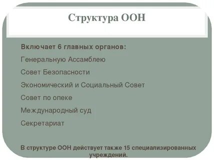 Кто входит в оон 2024