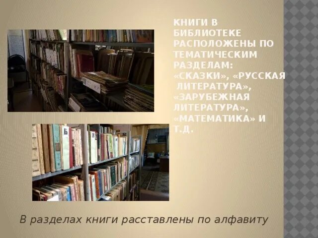 В каком разделе библиотеки можно найти книгу. Расстановка книг в библиотеке. Проект по библиотеке. Школьная библиотека. Школьная библиотека книги.