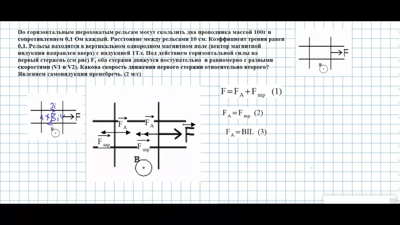 Два проводника сопротивления r1 100. По горизонтальным рельсам. На двух параллельных горизонтальных рельсах. Стержень на рельсах в магнитном поле. На 2 горизонтальных рельсах.