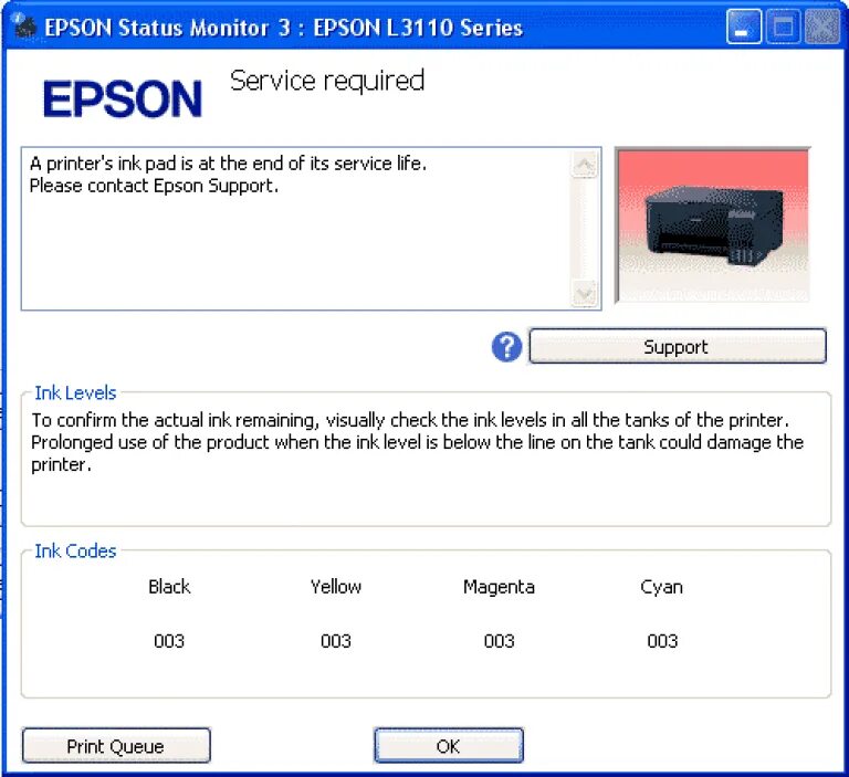 Монитор состояний. Service required принтер Epson. Epson status Monitor 3. Printer service required.