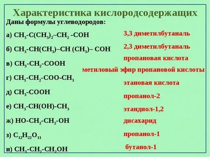 Химические формулы веществ 7 класс химия