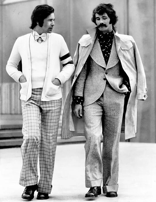 These outfits make me think of Lee Majors *and* Ken dolls. Swoon! Retro awesomen