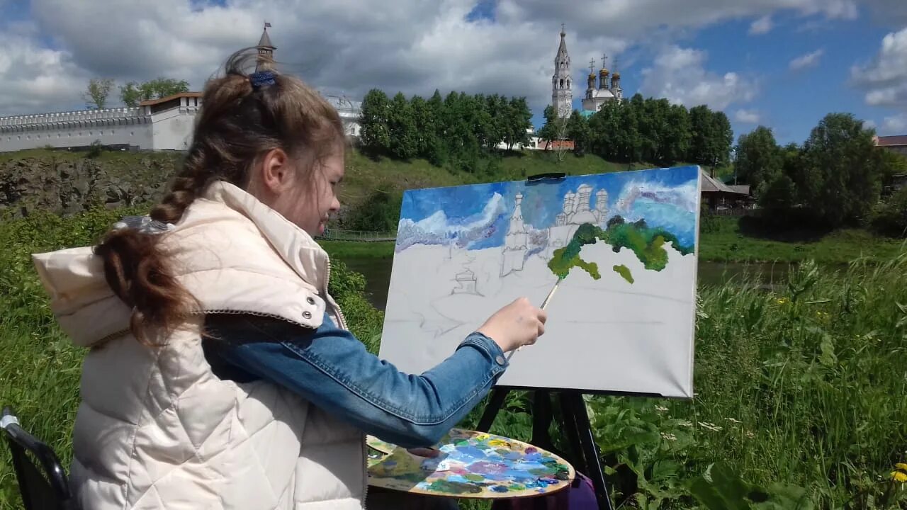Пленэр в художественной школе. Детская школа искусств верхотурье. художник на пленэре. пленэр это в искусстве.