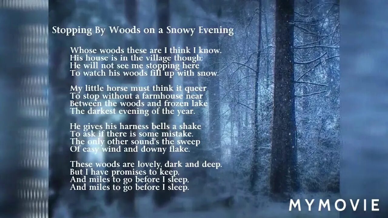 Robert Frost stopping by Woods on a snowy Evening. Stopping by Woods on a snowy Evening. Stopping by Woods on a snowy.