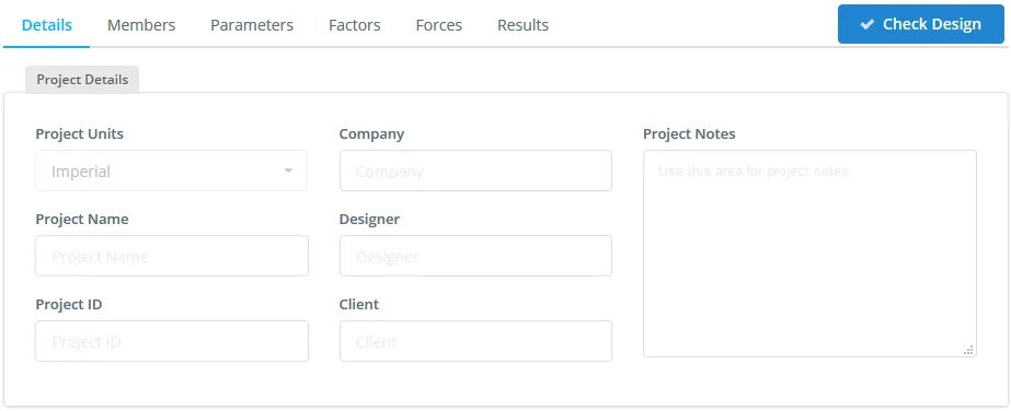 Member parameters