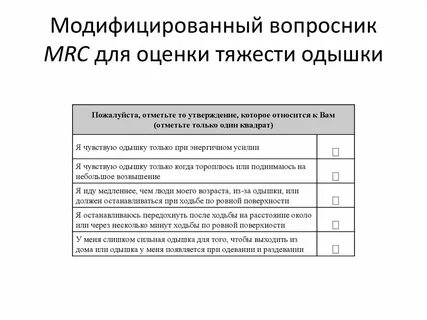 Модифицированный опросник