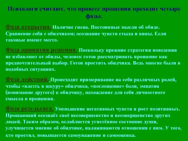 Алгоритм прощения. Этапы прощения. психология прощения. этапы обиды. психология обиды и прощения.