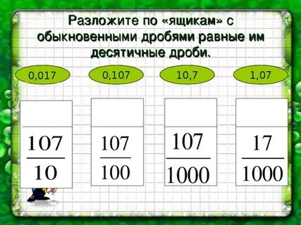 Найдите равные обыкновенные дроби