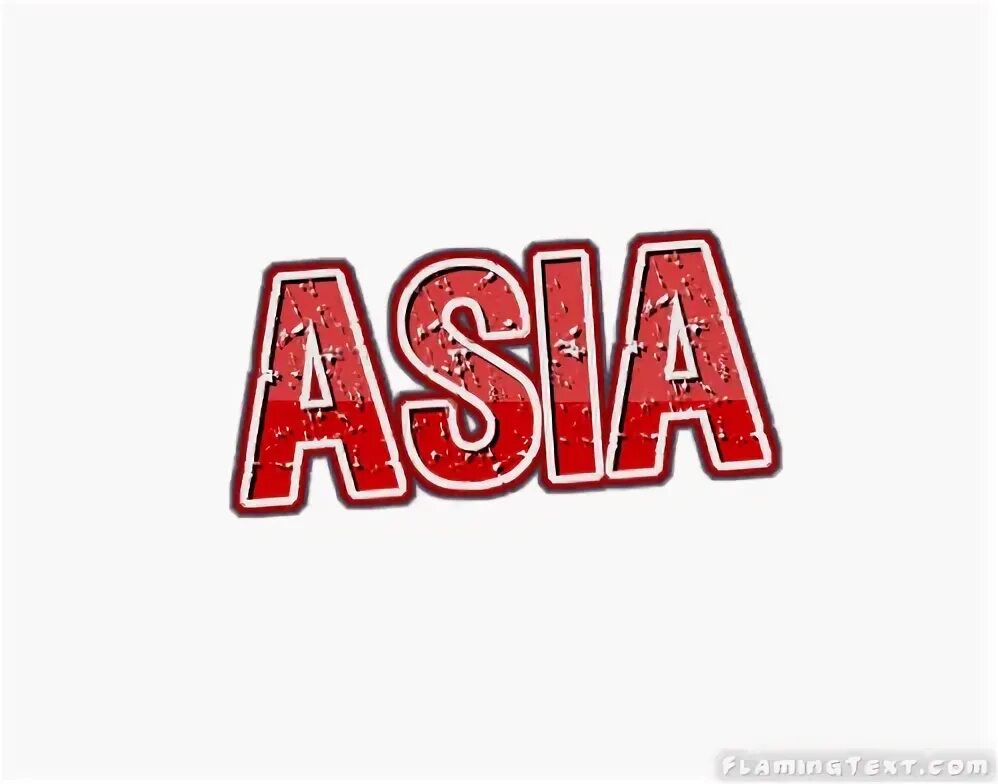 Asia name. Asia logo.