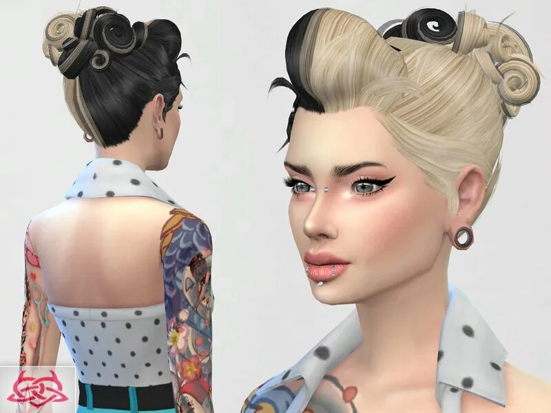 SIMS 4 Retro hair. SIMS 4 биколорные прически. Симс 4 ретро прическа. Split hair SIMS 4.