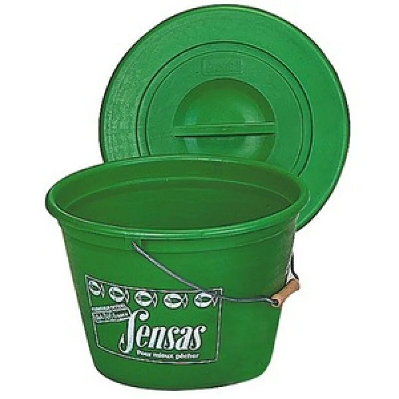 Ведро для прикормки Sensas Sensas Groundbait Bucket 40л. Ведро для прикормки Sensas Power Groundbait Bucket - 35л. Ведро для прикормки Sensas Green Bucket 15л. Крышка для ведра Sensas.