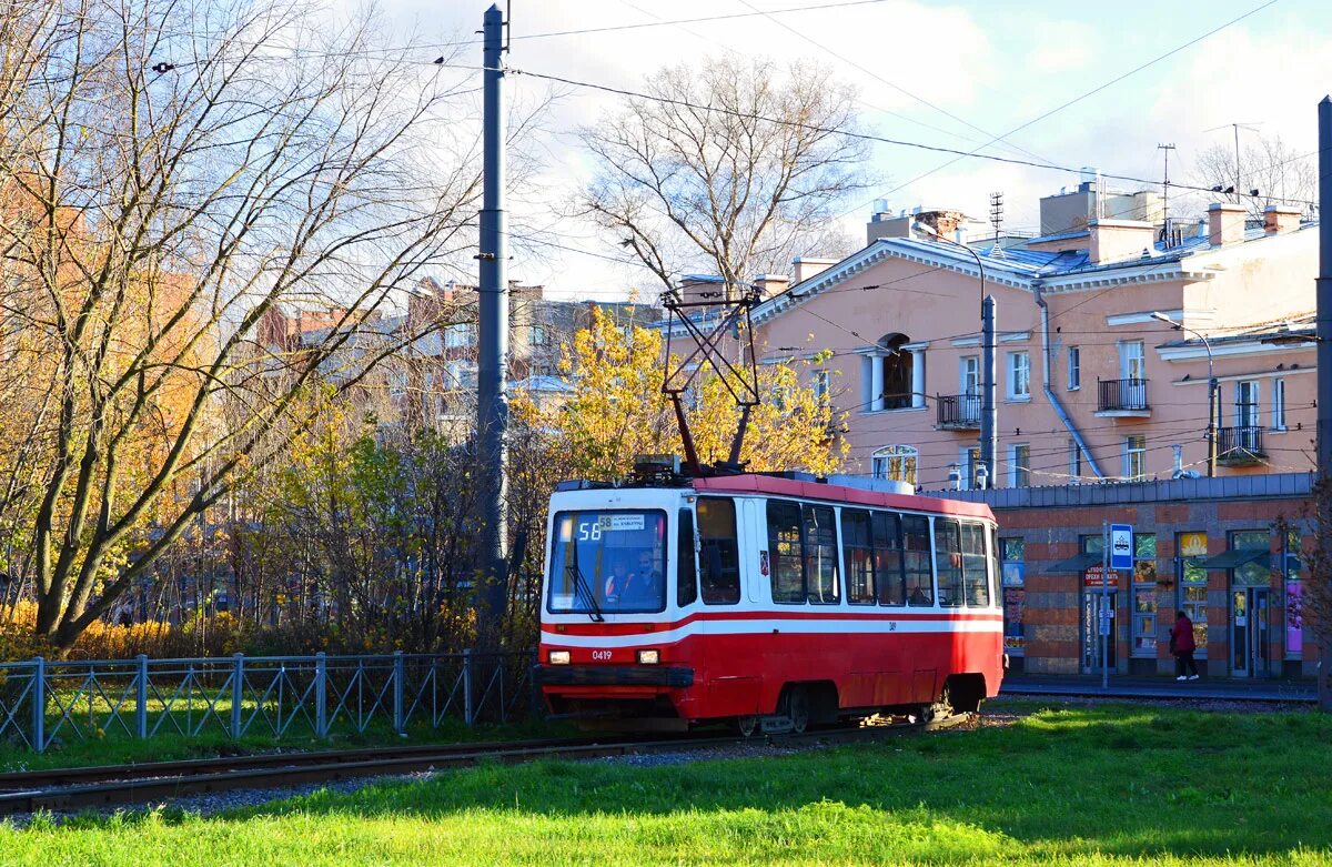 петербург трамвай 6 маршрут на карте