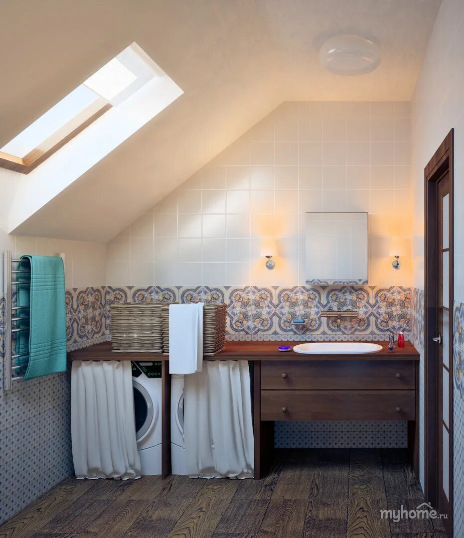 интерьер мансардной комнаты. спальня с мансардным потолком. спальня на мансарде. комната со скошенным потолком дизайн. комната с мансардной крышей.