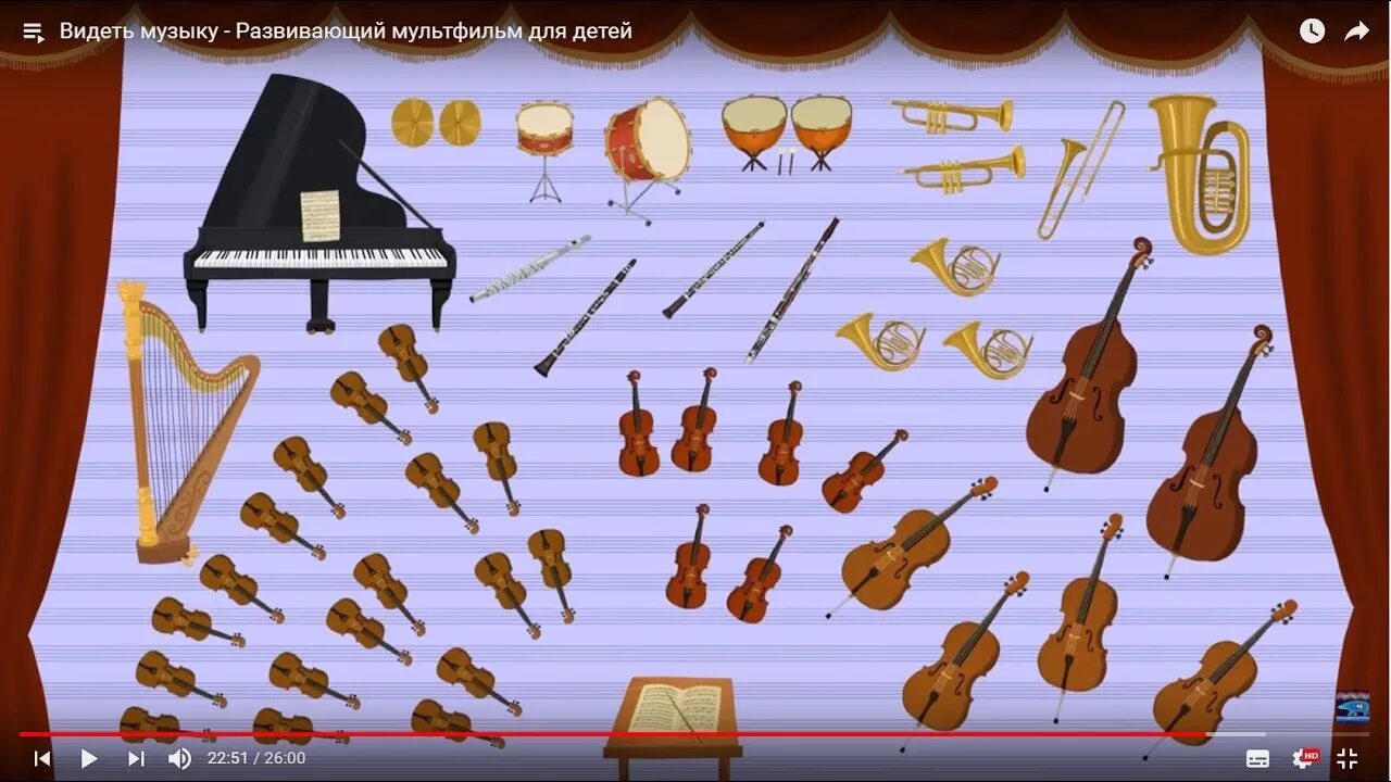 Мультяшные музыкальные инструменты. Музыкальные инструменты для дошкольников. Музыкальные инструменты оркестра. Видеть музыку 5
