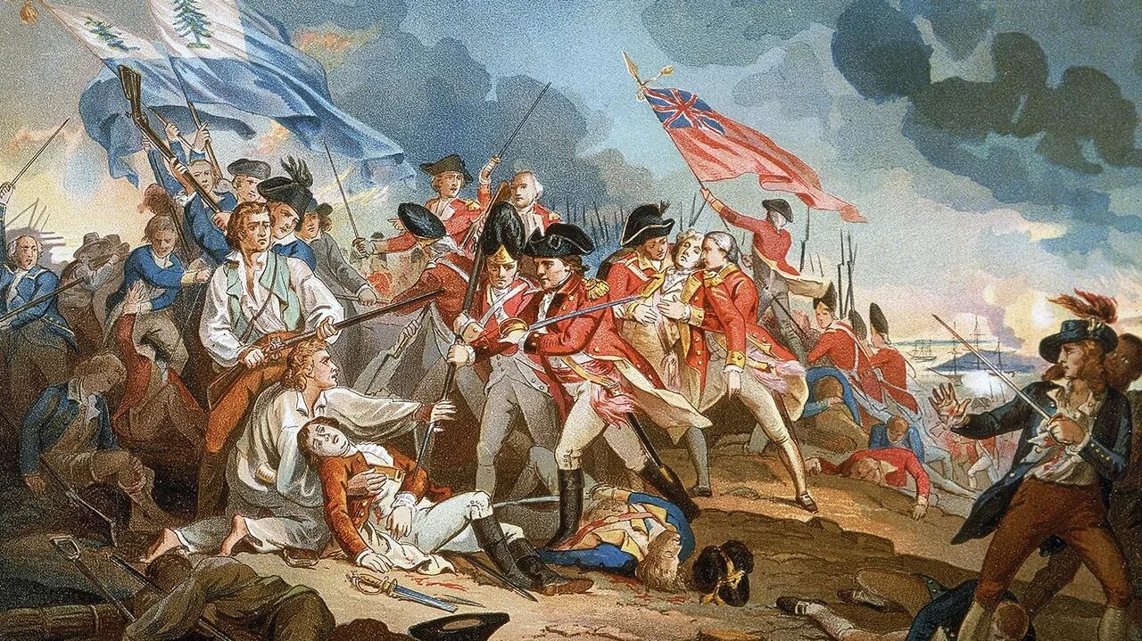 Великобритания союзники годы. Битва при Банкер-Хилле 1775. Банкер Хилл битва. Сражение при Банкер-Хилл. Американская революция 1765-1783.