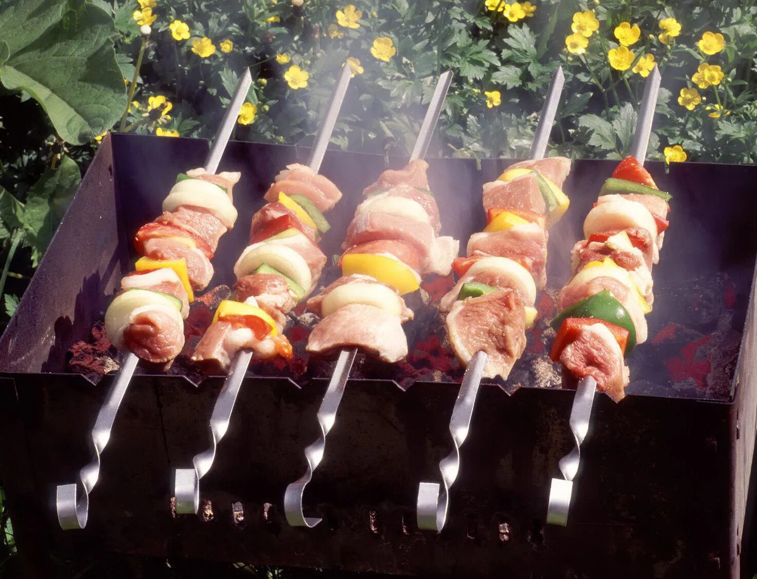 первый шашлык