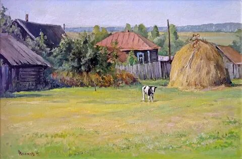 Панорама деревенского двора