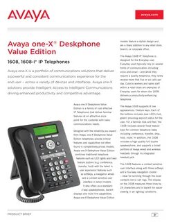 Телефон avaya 1608