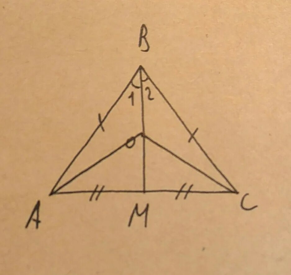 Взята точка. Треугольник Bac BM Медиана. Равнобедренный треугольник ABC. В треугольнике ABC BM Медиана. Треугольник ABC равнобедренный. Bo Медиана..
