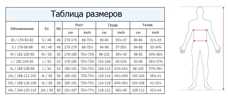 Таблица размеров одежды l Таблица размеров одежды м s l расшифровка фото