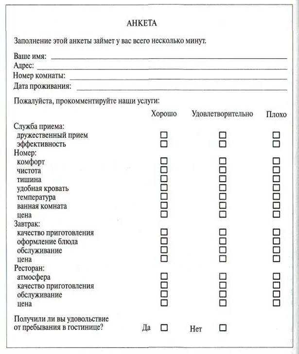 Анкета посетителя. Пример опросника для исследования. анкета для гостей ресторана. анкета гостиницы качество обслуживания.