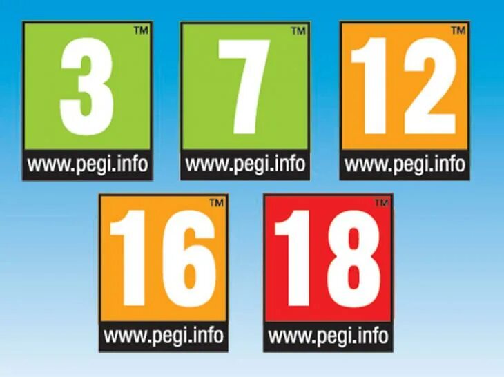 PEGI значки. Ограничения PEGI. PEGI info 18. Пеги 18.