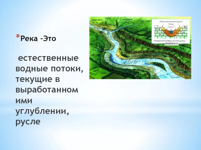 Река это естественный Водный поток текущий. Река это определение. Части реки 6 класс. Естественные потоки реки.