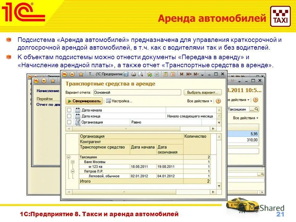такси 1с курсовая. программы для управлений автопарков. управление автопарком. 1с аренда автомобилей. такси 1.