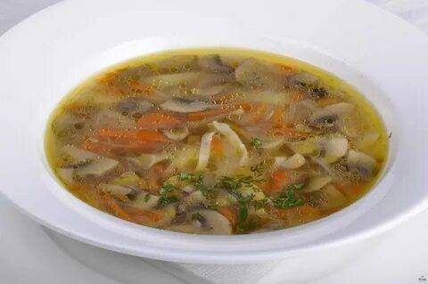 Суп картофельный с шампиньонами