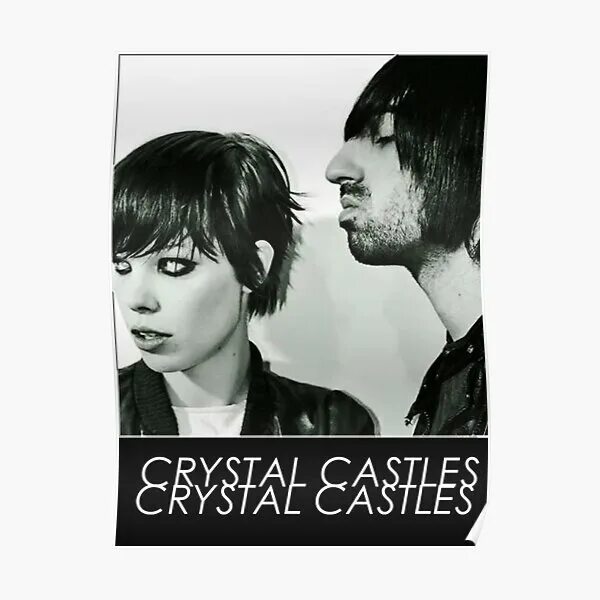 Crystal castles when i was a kid. Crystal Castles Постер. Кристал кастлс плакаты. Crystal Castles плакат. Эдит Фрэнсис Crystal Castles.