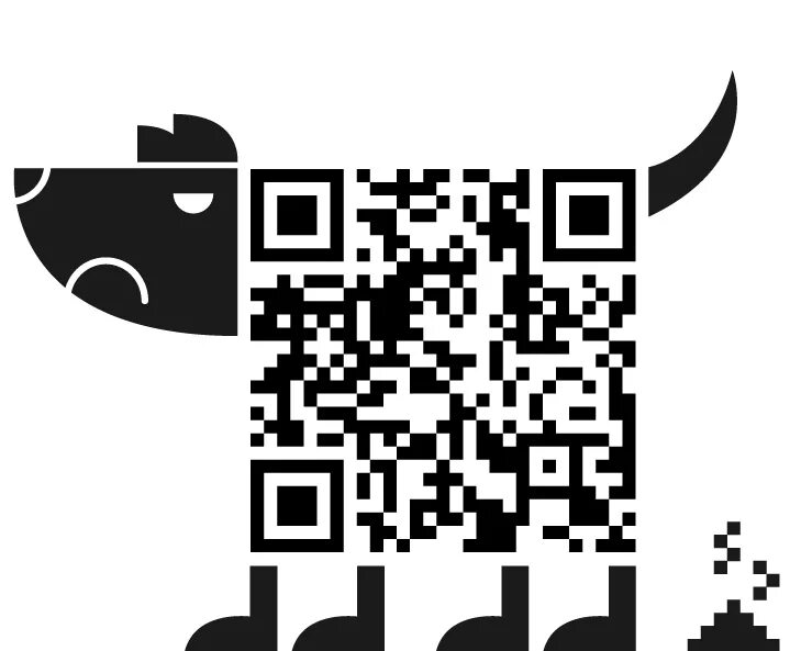 QR код собака. Смешные QR коды. Дизайнерский QR код. QR котик.