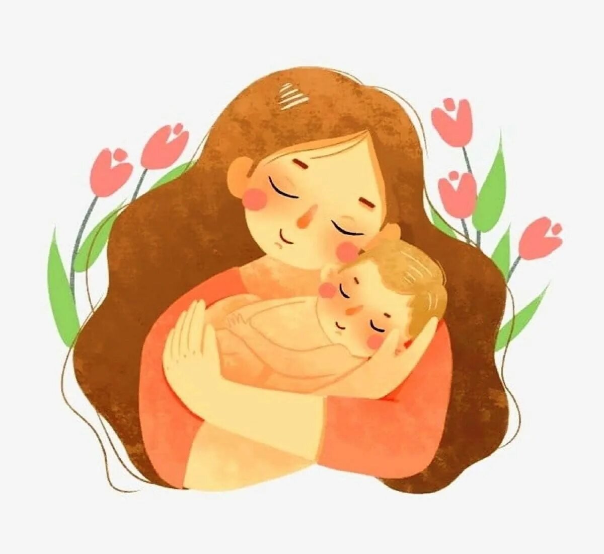 Картинка милая мамочка. Рисунки ко Дню матери красивые. Мама и ребенок иллюстрация. Рисунок маме на день матери. Мама картинка для детей.